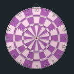 Roze en Paars Dartbord<br><div class="desc">Roze en Paars kunstbord</div>