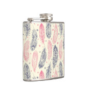 Roze en Paars etnisch vangpatroon Heupfles (Rechts)