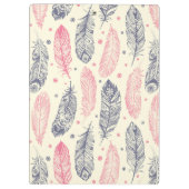 Roze en Paars etnisch vangpatroon Klembord (Achterkant)