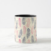 Roze en Paars etnisch vangpatroon Mok (Midden)