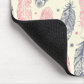 Roze en Paars etnisch vangpatroon Muismat (Hoek)