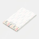 Roze en Paars etnisch vangpatroon Post-it® Notes (Schuin)