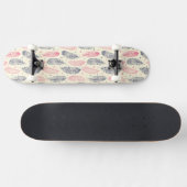 Roze en Paars etnisch vangpatroon Skateboard (Horizontaal)
