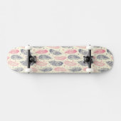 Roze en Paars etnisch vangpatroon Skateboard (Horizontaal)