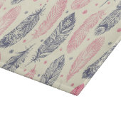 Roze en Paars etnisch vangpatroon Snijplank (Hoek)