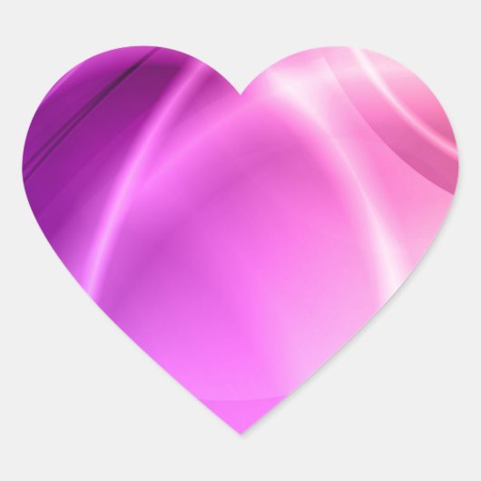 Roze en Paars Hart Sticker (Voorkant)