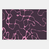 roze en paars inpakpapier vel (Voorkant 3)