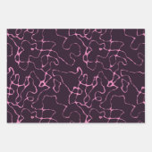 roze en paars inpakpapier vel (Voorkant)