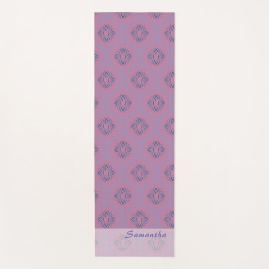  roze en Paars Mandala Pattern Yogamat (Voorkant)