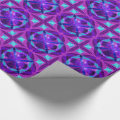 Roze en Paars Mandala Verpakkingspapier Cadeaupapier (Hoek)
