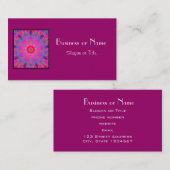  Roze en Paars Mandala Visitekaartje (Voorkant / Achterkant)