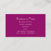  Roze en Paars Mandala Visitekaartje (Achterkant)