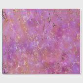 Roze en Paars papier met gouden olievlekken (Vlak)
