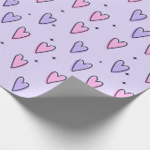 Roze en Paars papier voor het ompakken van harsen (Hoek)