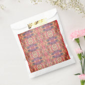 Roze en paars patroon bedankzakje (Gezegeld)