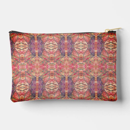 Roze en paars patroon etui (Achterkant)