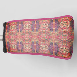 Roze en paars patroon golfheadcover