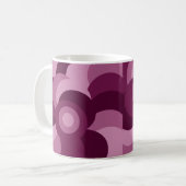 roze en paars patroon koffiemok (Voorkant links)