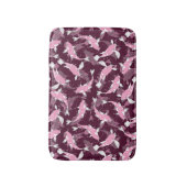 Roze en Paars Patroon - Koi Fish Badmat (Voorkant Verticaal)