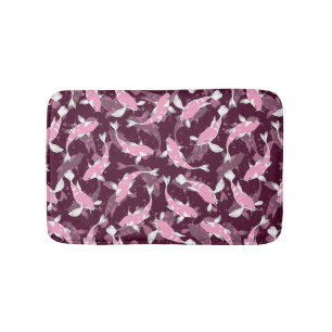 Roze en Paars Patroon - Koi Fish Badmat