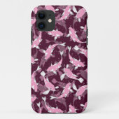 Roze en Paars Patroon - Koi Fish Case-Mate iPhone Case (Achterkant)