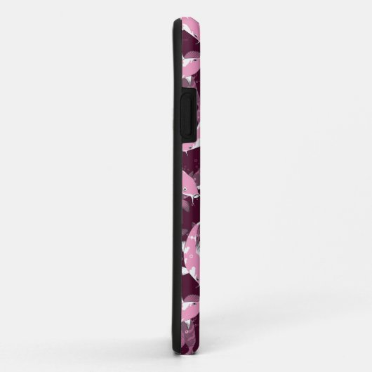 Roze en Paars Patroon - Koi Fish Case-Mate iPhone Case (Achterkant/rechts)
