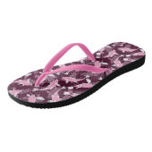 Roze en Paars Patroon - Koi Fish Teenslippers (Schuin)