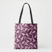 Roze en Paars Patroon - Koi Fish Tote Bag (Voorkant)