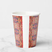 Roze en paars patroon papieren bekers (Links)