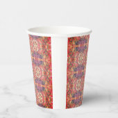 Roze en paars patroon papieren bekers (Rechts)