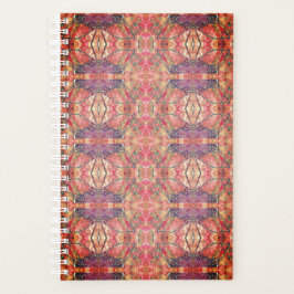 Roze en paars patroon planner