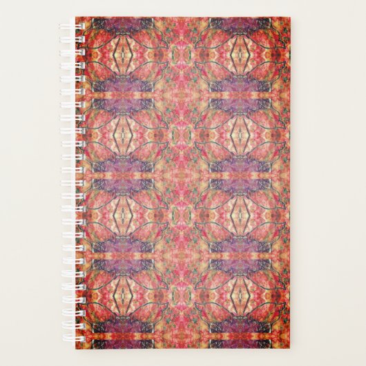 Roze en paars patroon planner (Voorkant)