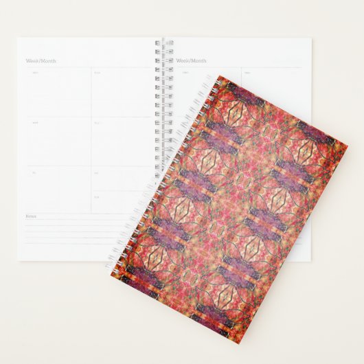 Roze en paars patroon planner (Display)
