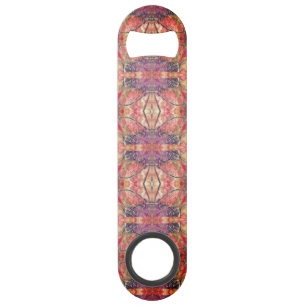 Roze en paars patroon speed flessenopener