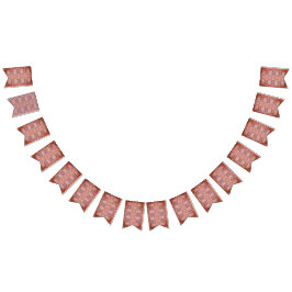 Roze en paars patroon vlaggetjes