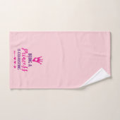 Roze en Paars Princess is exhausting Bad Handdoek (Handdoek)