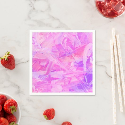 Roze en Paars Servet (Insitu)