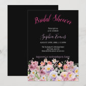 Roze en Paars Vrijgezellenfeest van wilde bloemen  Kaart (Voorkant / Achterkant)