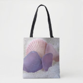 Roze en paars zee glas - tas (Voorkant)