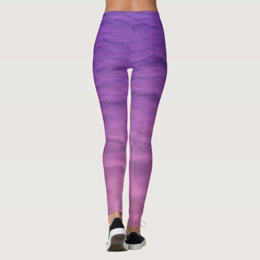 Roze en Paars Zee Leggings (Achterkant)