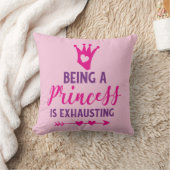 Roze en Paars zijn een prinses die uitputtend is Kussen (Deken)