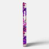 Roze en Paarse Abstracte bloemen Case-Mate iPhone Case (Achterkant / Links)