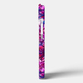 Roze en Paarse Abstracte bloemen Case-Mate iPhone Case (Achterkant / Links)