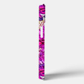 Roze en Paarse Abstracte bloemen Case-Mate iPhone Case (Achterkant / Rechts)