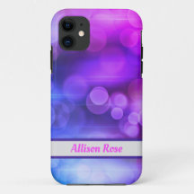 Roze en Paarse Abstracte cirkels Patroon