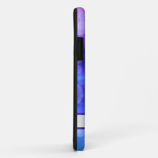 Roze en Paarse Abstracte cirkels Patroon Case-Mate iPhone Case (Achterkant/rechts)