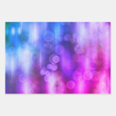 Roze en Paarse Abstracte cirkels Patroon Inpakpapier Vel (Voorkant 3)