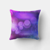 Roze en Paarse Abstracte cirkels Patroon Kussen (Achterkant)