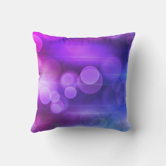 Roze en Paarse Abstracte cirkels Patroon Kussen (Achterkant)