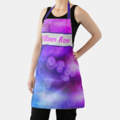 Roze en Paarse Abstracte cirkels Patroon Schort (Insitu)